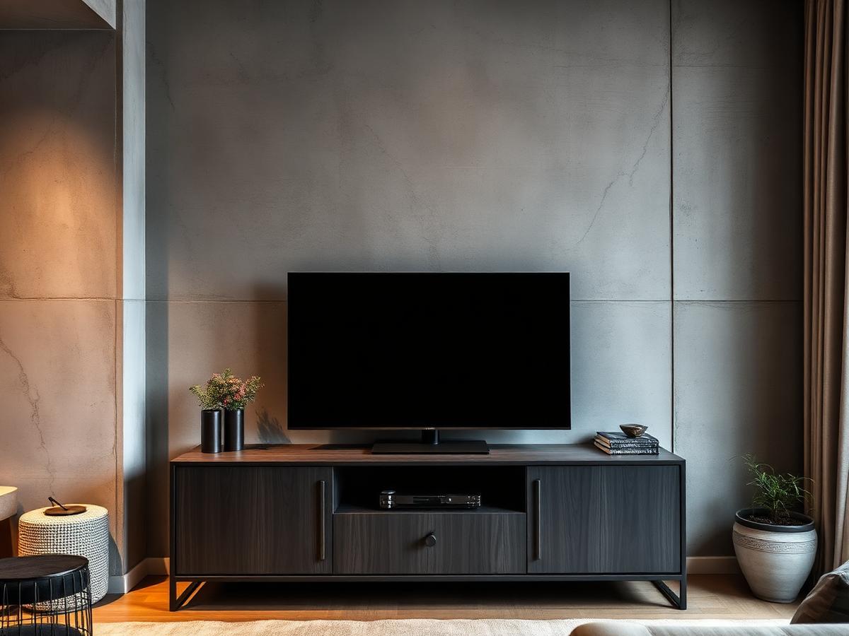 Kabinet TV gaya Industrial