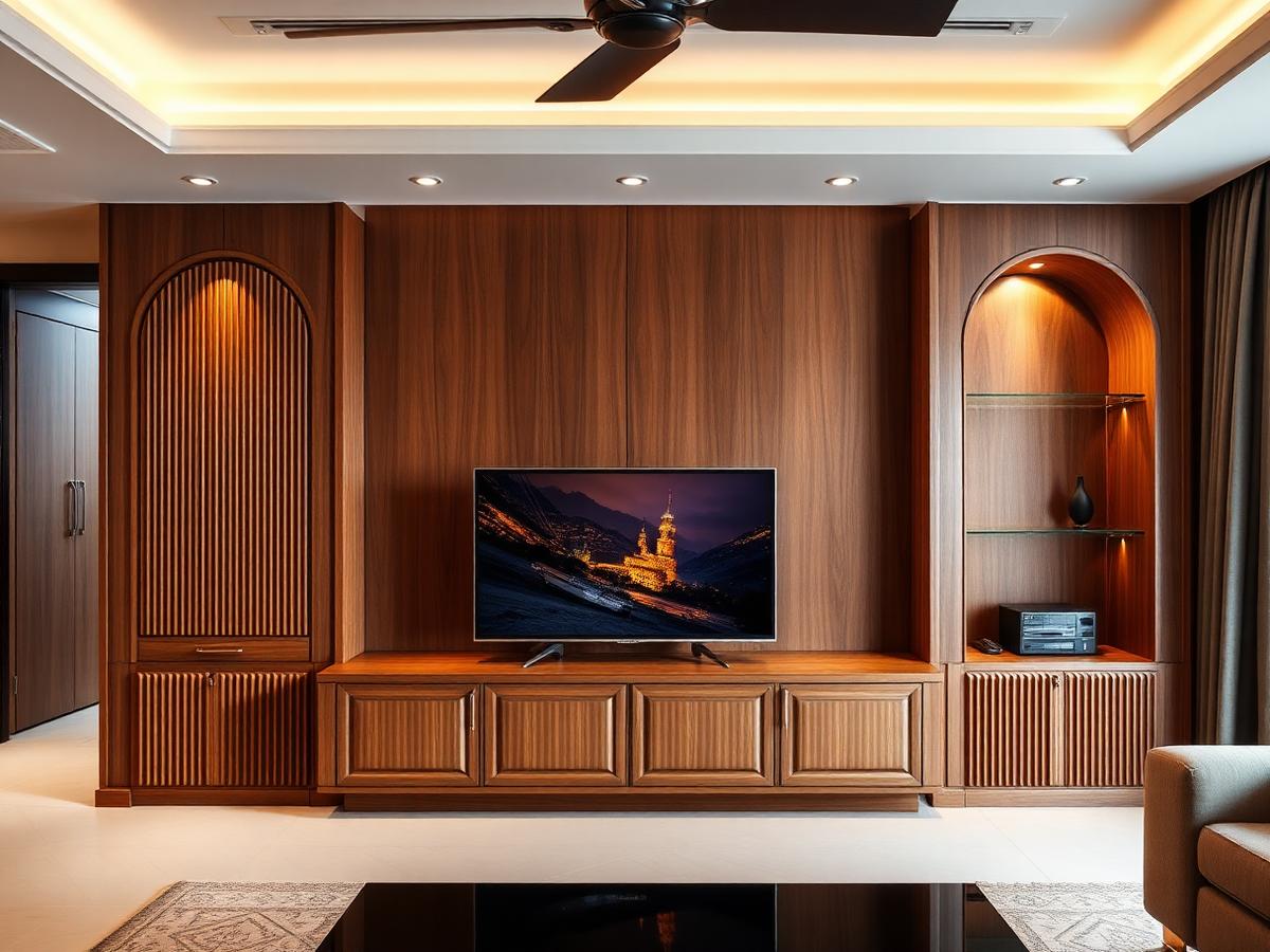 Kabinet TV gaya Klasik Kontemporari