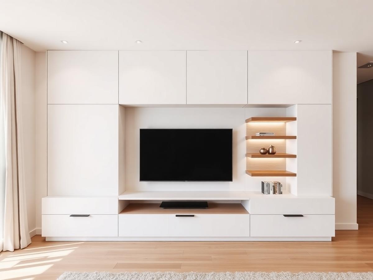 Kabinet TV gaya Moden